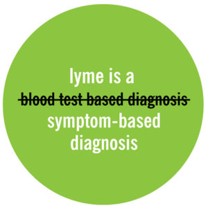 Lyme is a symptom-based, not a blood-based, diagnosis